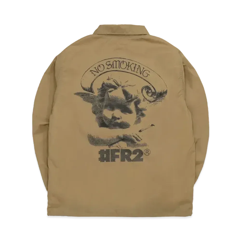 FR2 Angel Words Nylon Coach Jacket "Brown"