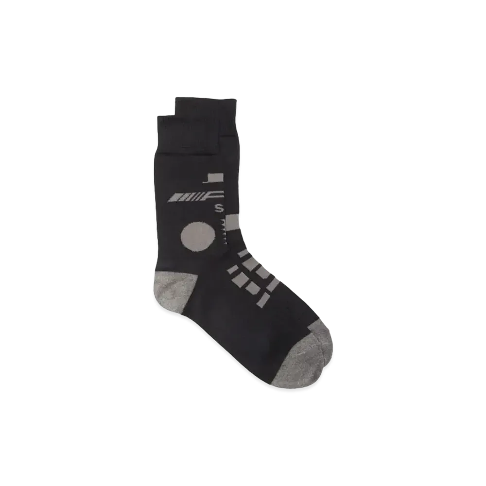 sacai x Mercedes AMG Jacquard Crew Socks "Black"