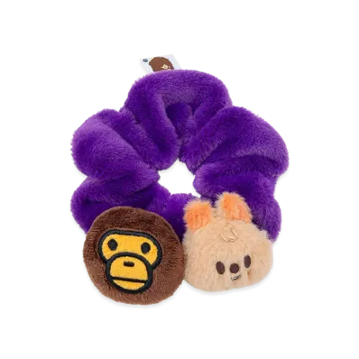 A BATHING APE x Stray Kids Scrunchies Han "Purple"