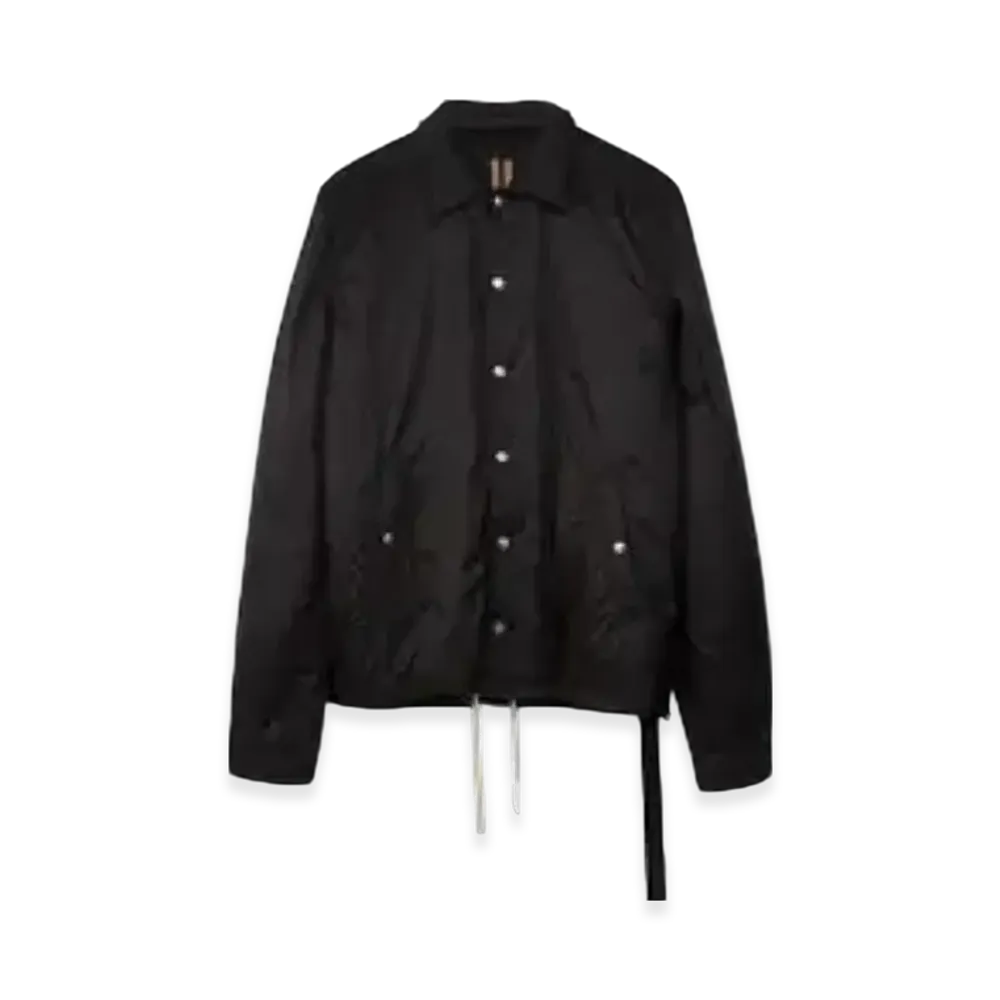 Rick Owens DRKSHDW Woven Padded Snapfront Jacket "Black"