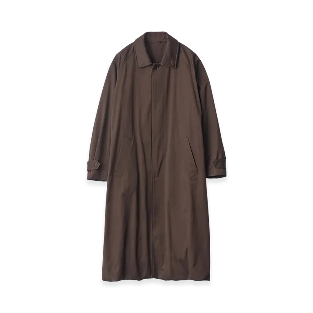 ssstein Oversized Layered Combination Coat "Dark Brown"