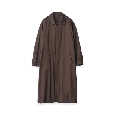 ssstein Oversized Layered Combination Coat "Dark Brown"