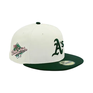NEW ERA x THE CAP 59Fifty 'MLB Collection' Oakland Athletics "White/Green"