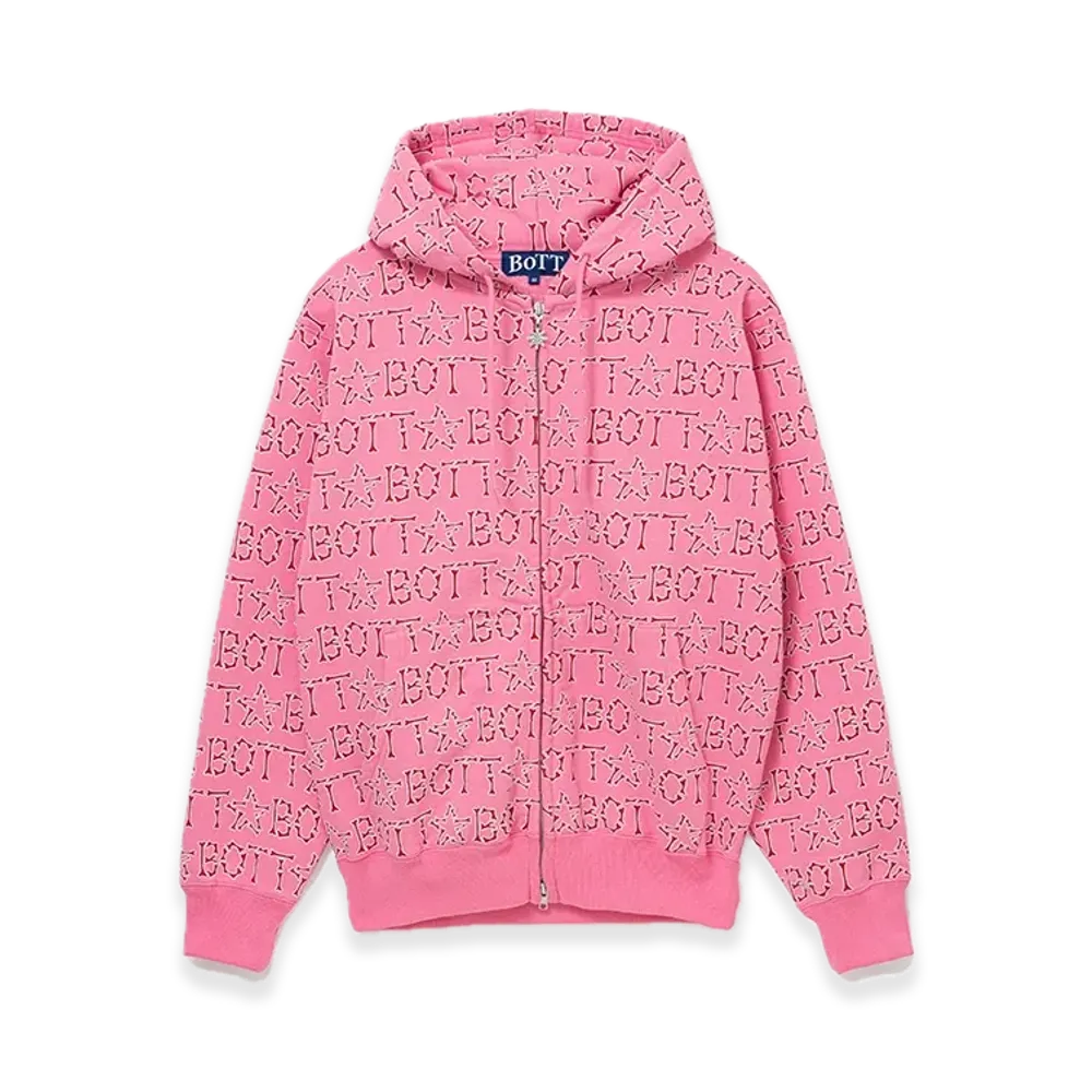 BoTT Bones Zip Hoodie "Pink"