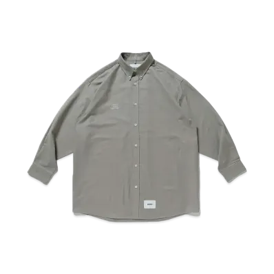 WTAPS BD 01 / LS / Cotton. Oxford. Wut "Grey"