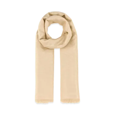 Valentino Women's Silk Blend Scarf "Yellow/Cream"
