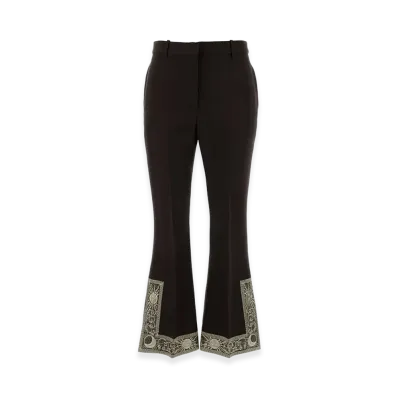 Burberry Women's Wool Blend Flared Pant "Brown/Chocolate"