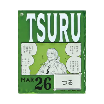 BANDAI "Ichiban Kuji" -ONE PIECE BASE SHOP Lottery 366DAYS OF BIRTHDAYS- Birth Month January-March Shin Colors Acrylic Block Charm Prize 3/26 Tsuru
