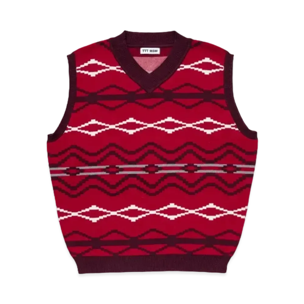 TTT MSW Nordic Knit Vest "Brown"