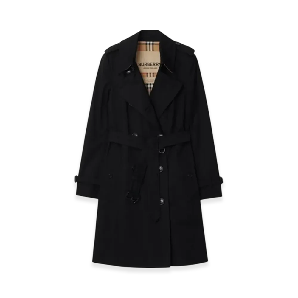 Burberry Mid-length Chelsea Heritage Trench Coat "Black"