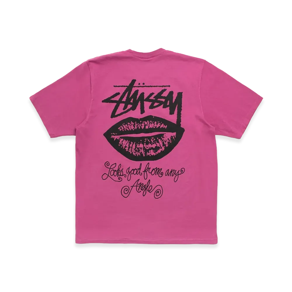 Stussy Any Angle Tee Pigment Dyed "Berry"