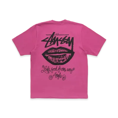 Stussy Any Angle Tee Pigment Dyed "Berry"