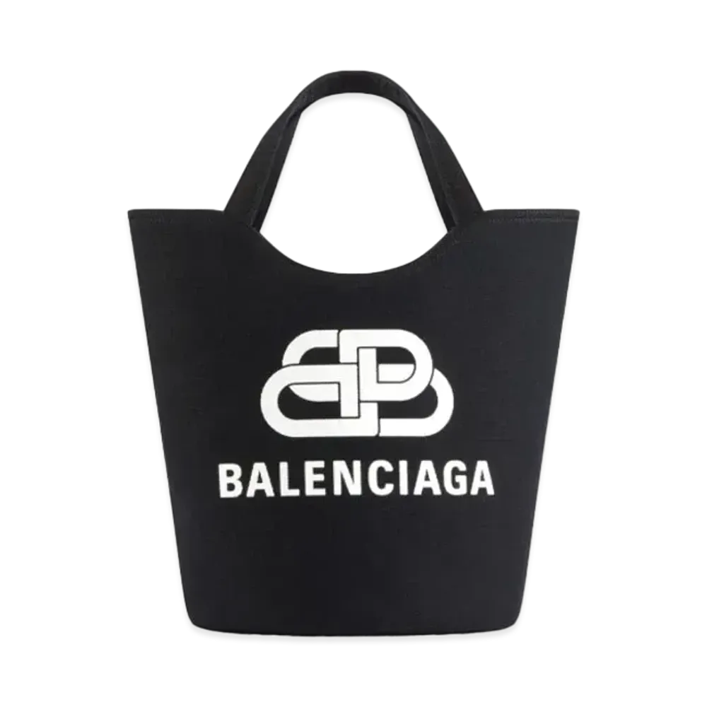 BALENCIAGA Women's Wave Medium Tote Bag "Black"