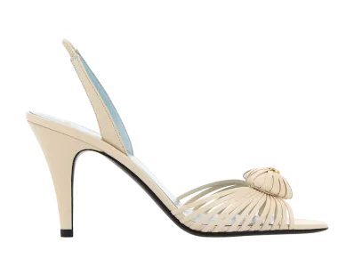 Valentino Garavani Women's Ivory Leather Royal Sandals "White"