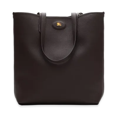 Burberry Reversible Bloomsbury North South Tote "Sand Beige/Peat Brown"