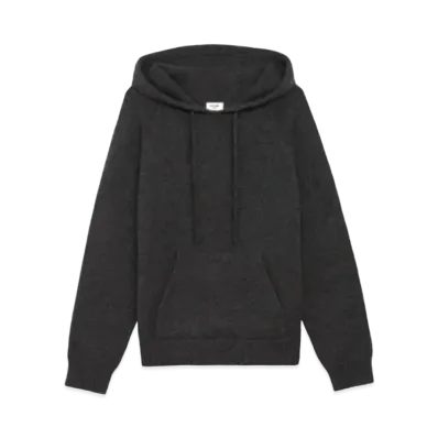 CELINE Hooded Sweatet / Cashmere "Medium Gray"