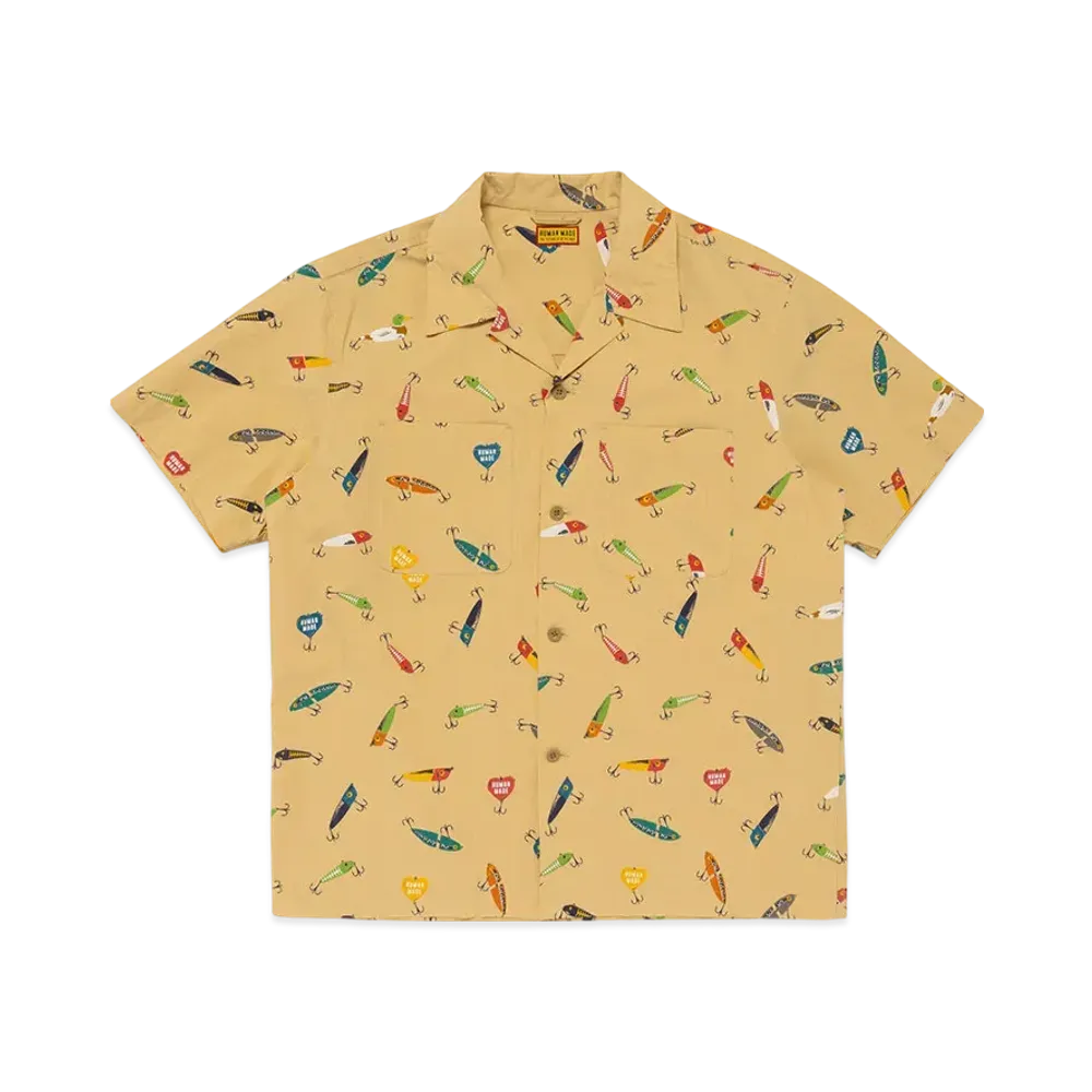 HUMAN MADE Open Collar Shirt "Beige"