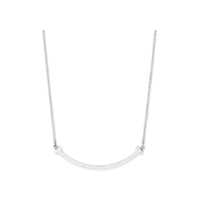 Tiffany & Co. T Smile Pendant Small "White Gold"