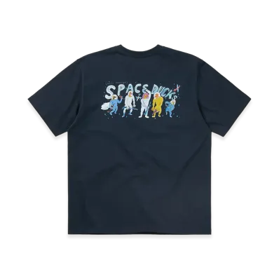 thisisneverthat x Daniel Johnston Space Ducks Tee "Navy"