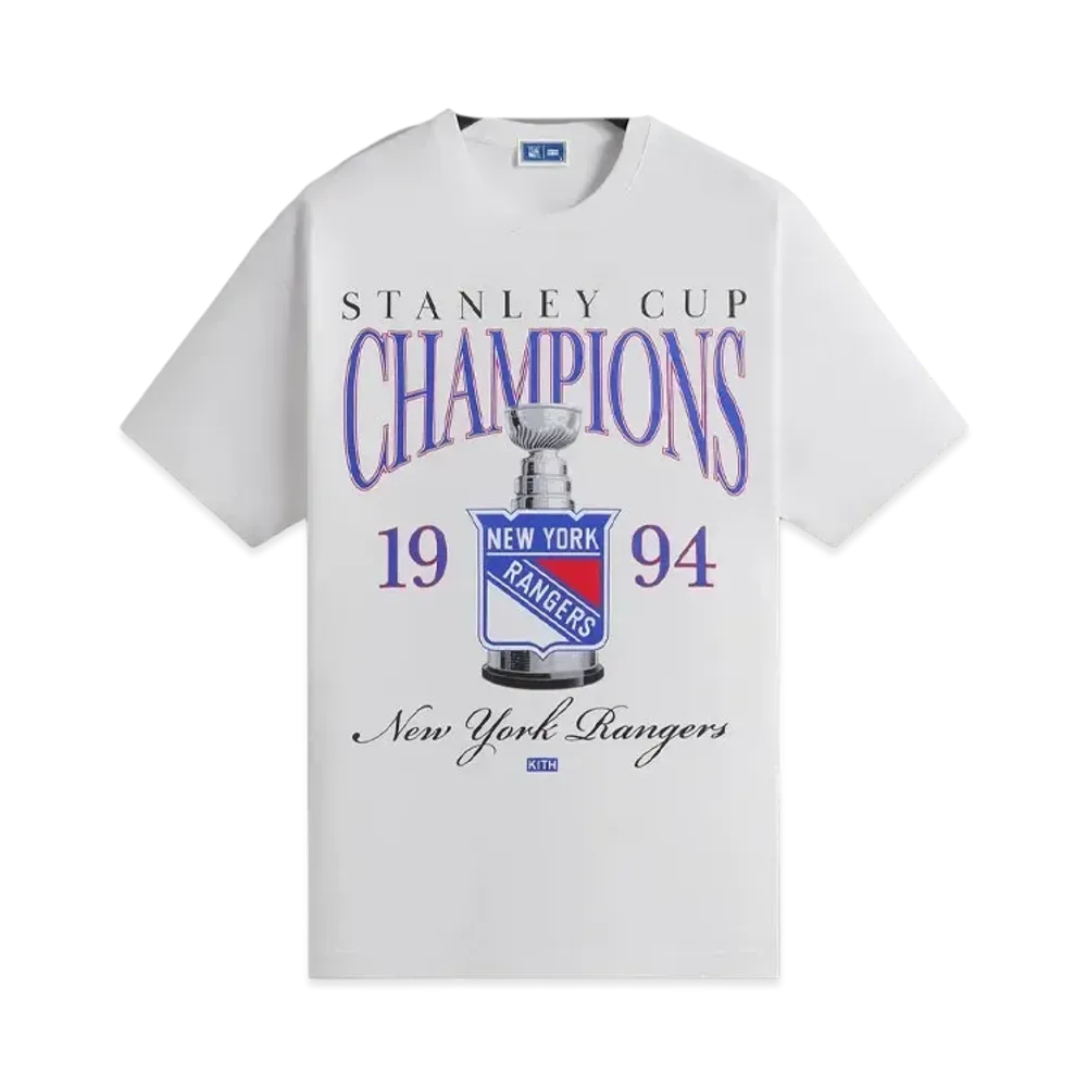 Kith x The New York Rangers Champion Vintage Tee "White"