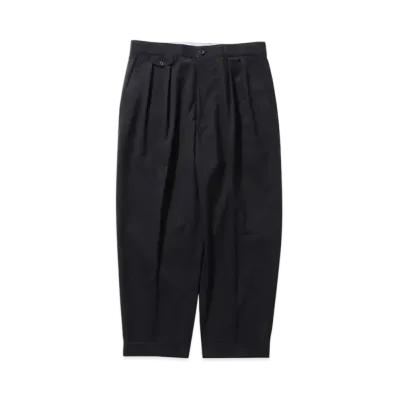 BEAMS 2 Pleats Wool Tropical "DarkNavy"
