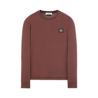 Stone Island 22713 60/2 COTTON JERSEY_SLIM FIT "Mahogany Brown"