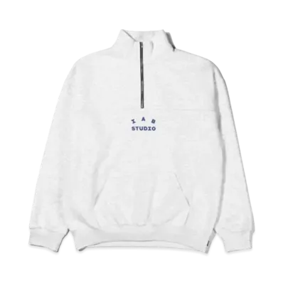 IAB Studio Half Zip-Up Pullover "Light Gray"