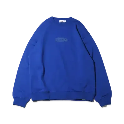atmos Oval Logo Crewneck Sweatshirt "Blue"
