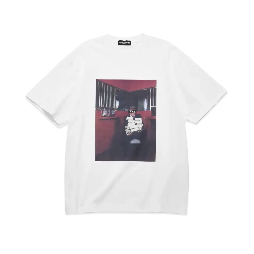 GOD SELECTION XXX Box Logo "Cash" Photo Tee GX-S26-ST-21 "White"