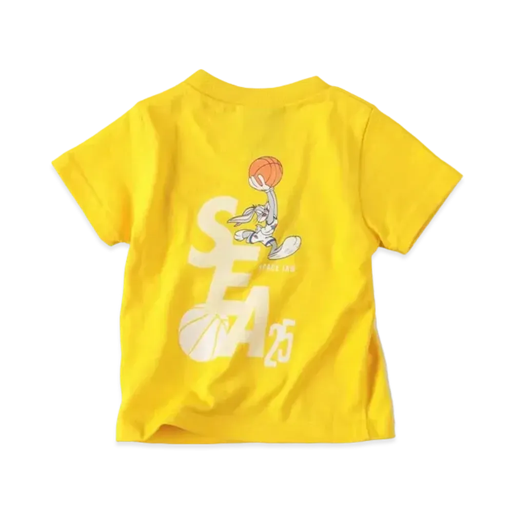 WIND AND SEA SPACE JAM (SQUAD-S_E_A) S/S TEE (FOR CHILD) "Yellow"