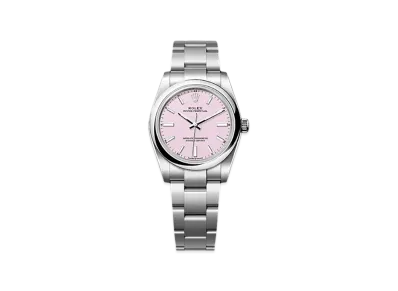 ROLEX Oyster Perpetual 34mm Oystersteel 124200 "Candy Pink"
