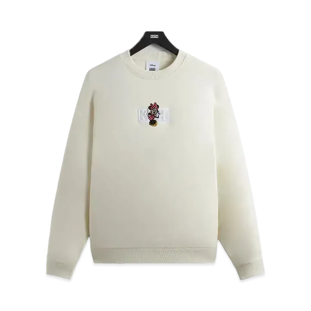 Kith x Disney Mickey & Friends Cyber Monday Minnie Classic Logo Crewneck "Sandrift"