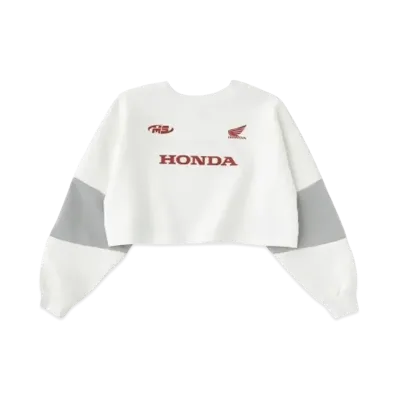 MOUSSY x HONDA Cropped Racing Pullover "White"