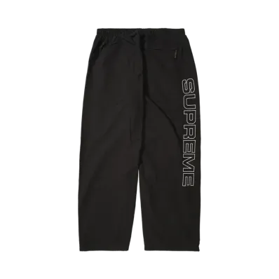 Supreme Spellout Embroidered Ripstop Track Pant "Black"