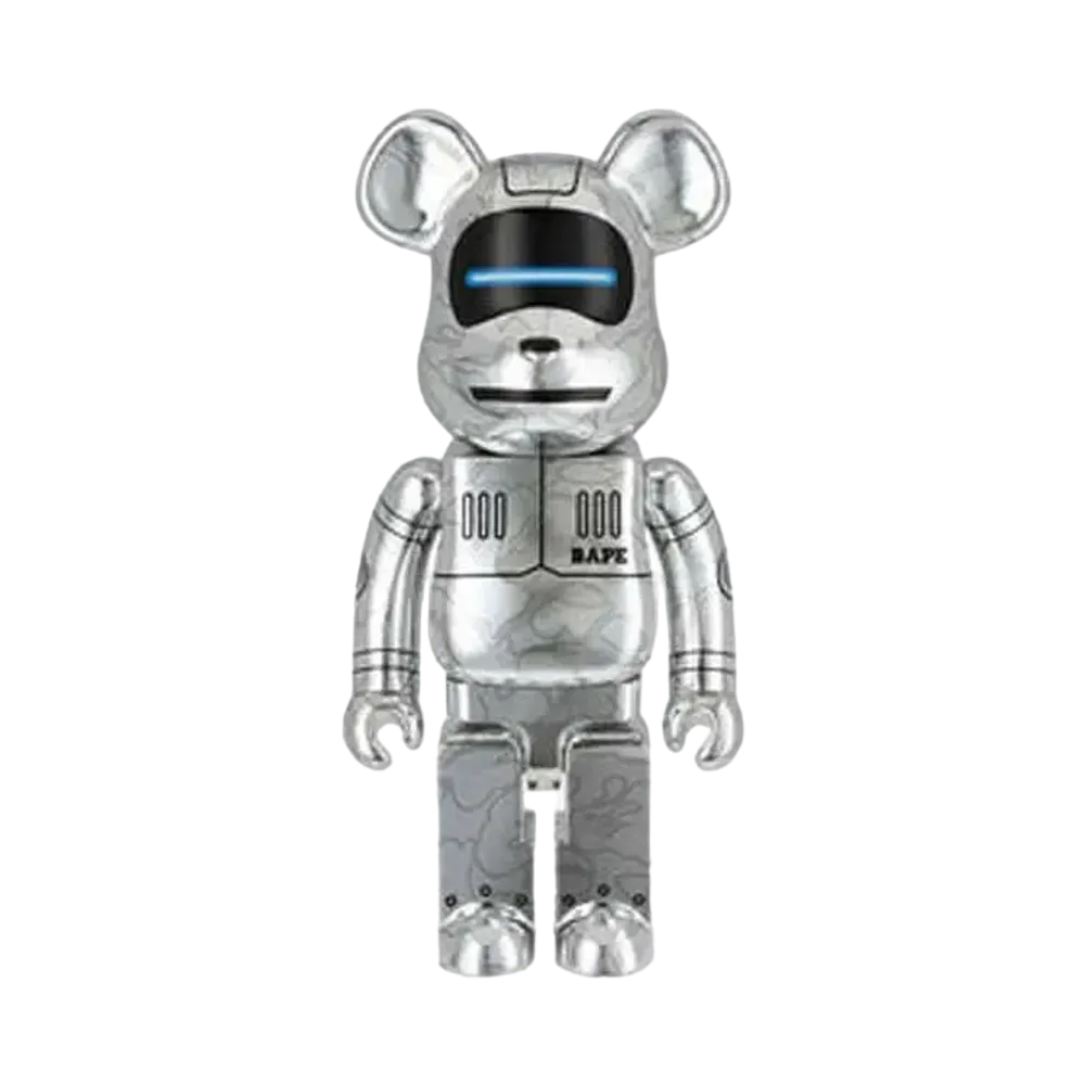 Bearbrick SORAYAMA × BABY MILO(R) 1000% SILVER