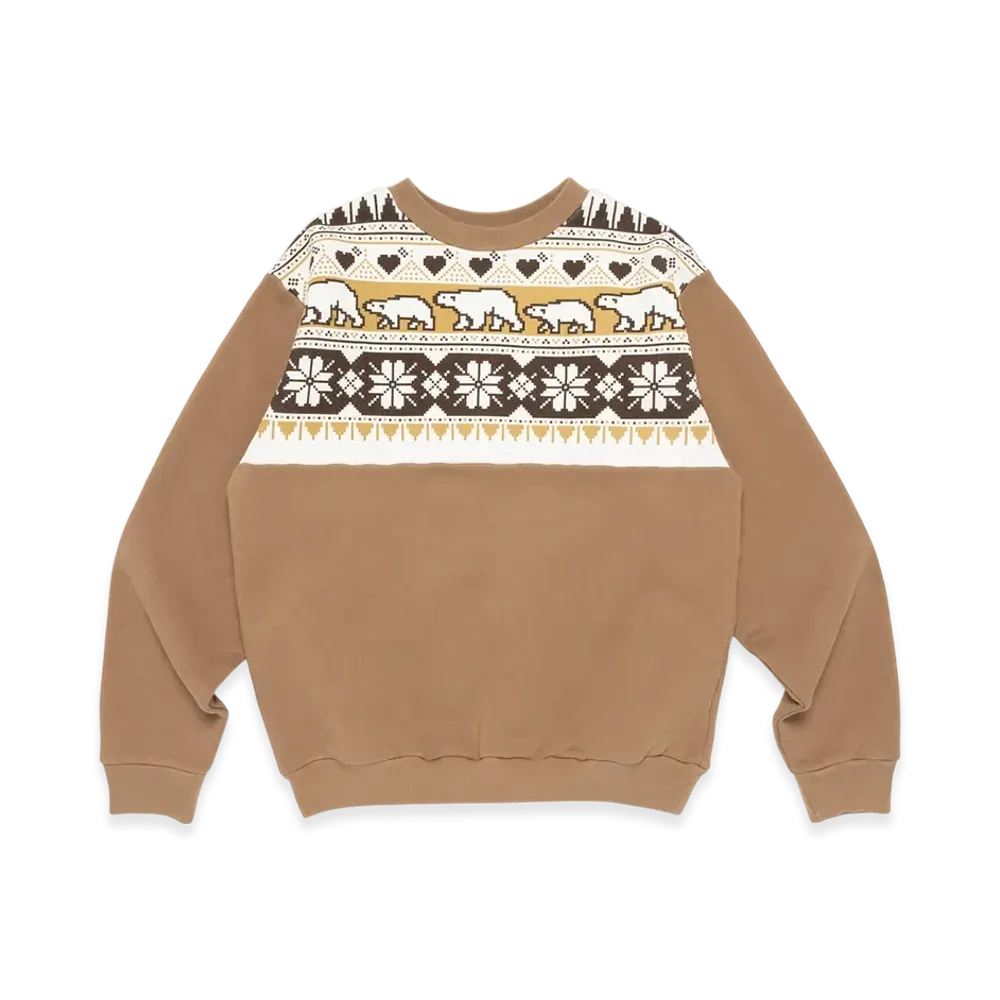 HUMAN MADE Snowflakes Sweatshirt "Beige"