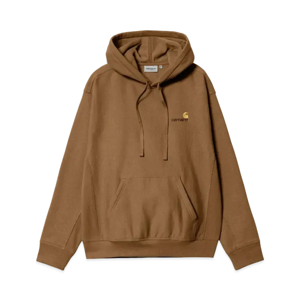 Carhartt Hooded American Script Sweatshirt "Hamilton Brown"