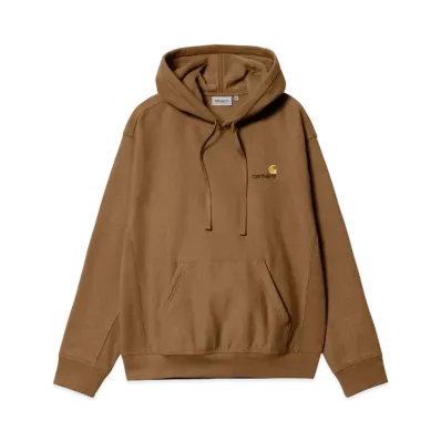 Carhartt Hooded American Script Sweatshirt "Hamilton Brown"