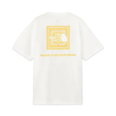 The North Face Short Sleeve Bandana Square Logo Tee (Men's) "White"