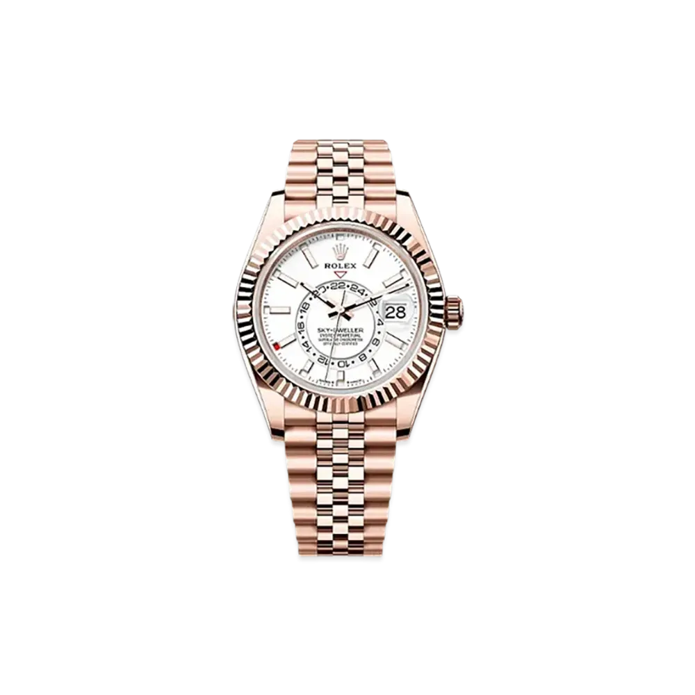 ROLEX Sky-Dweller 42mm Everose Gold 336935 "Intense White"
