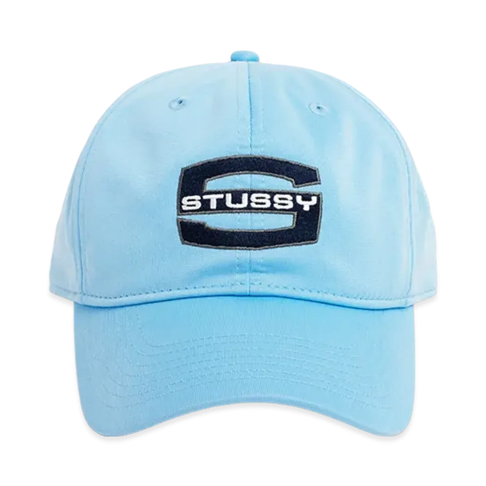 Stussy Mid-Depth Large S Snapback "Sky Blue"