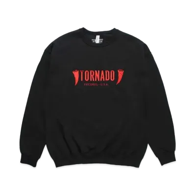 WACKO MARIA Crew Neck Sweat Shirt #1 "Black"