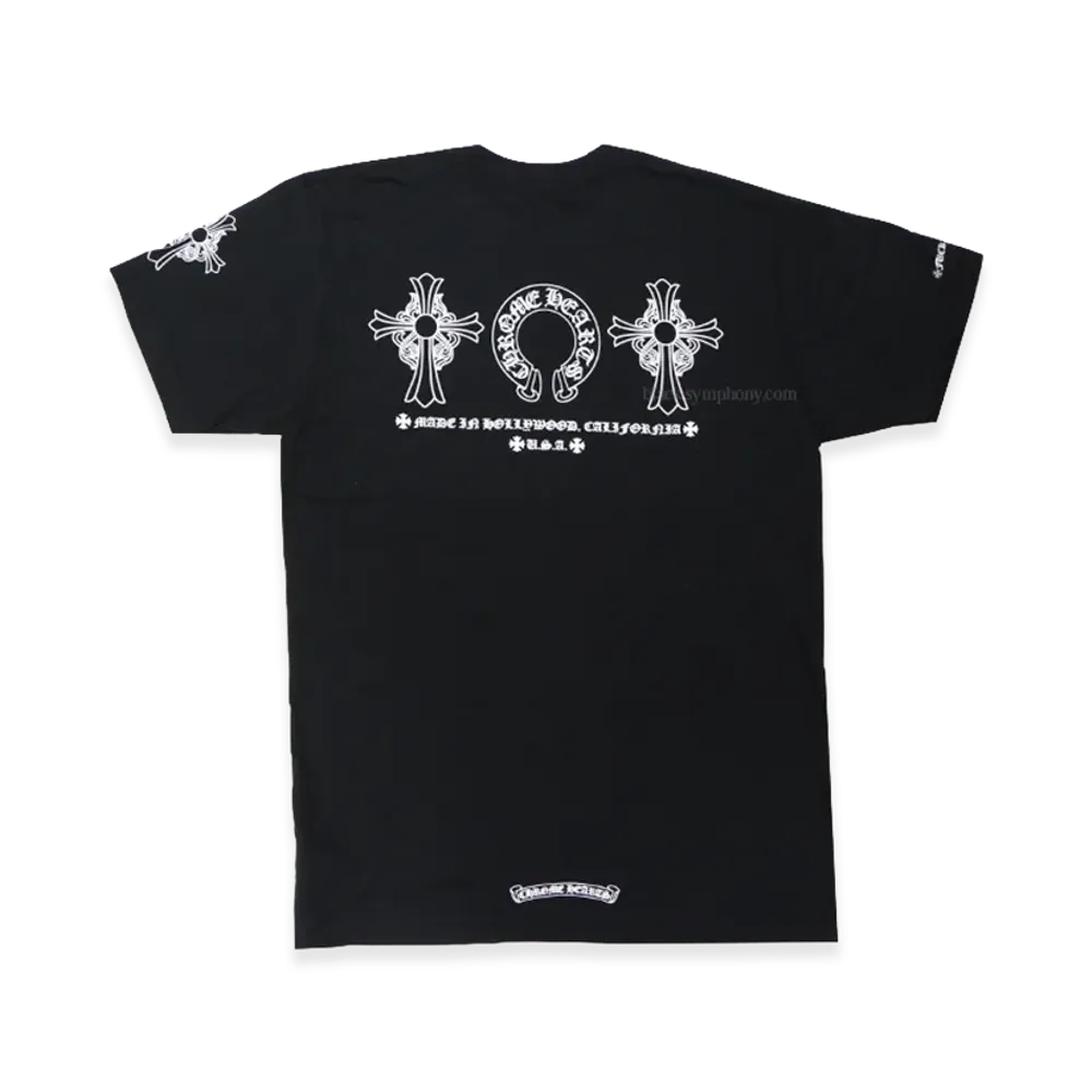 Chrome Hearts Horseshoe Hairy Cross S/S T-Shirt "Black"