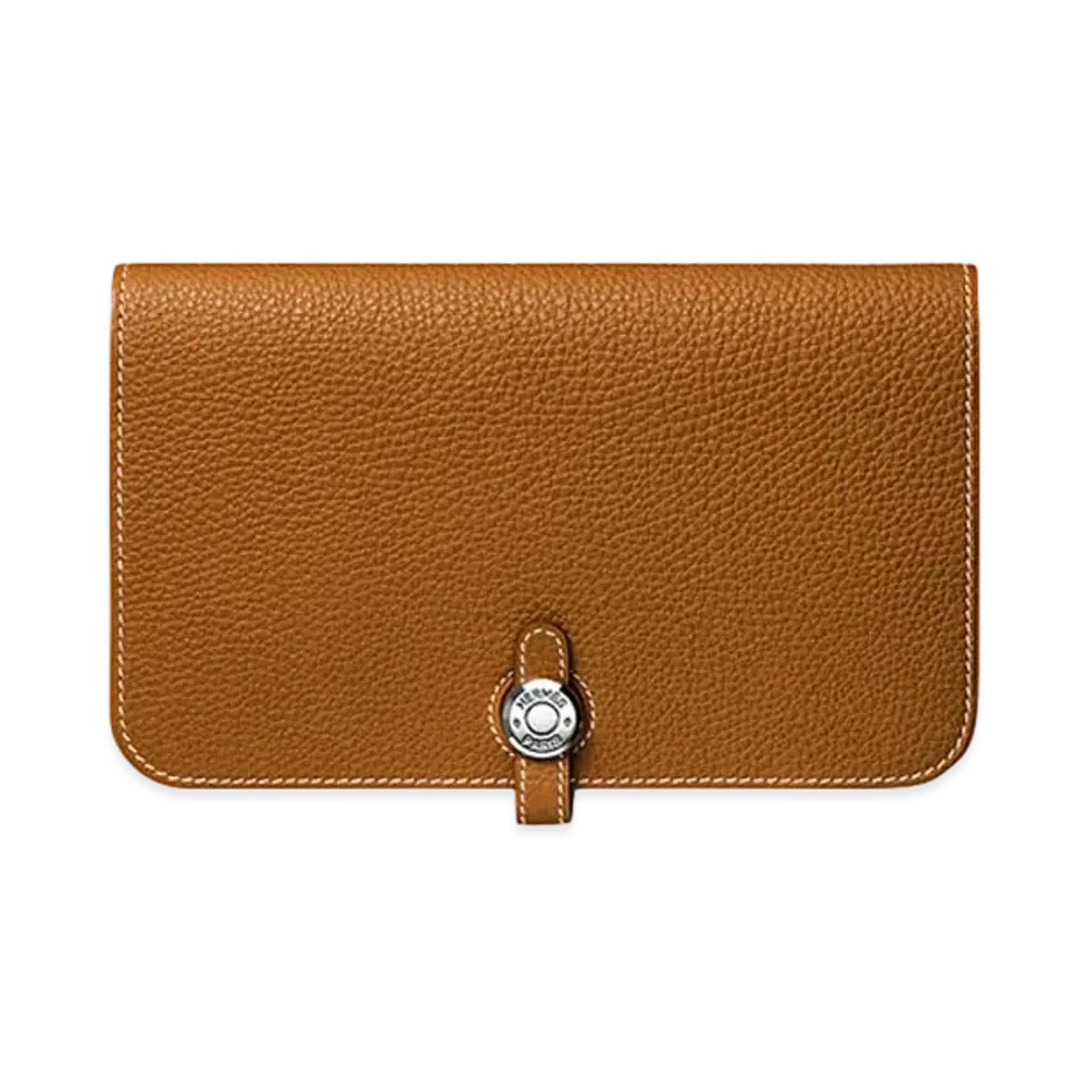 Hermes Dogon Duo Wallet "Gold"