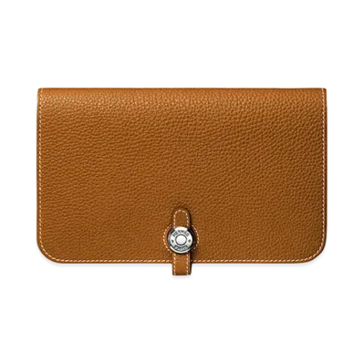 Hermes Dogon Duo Wallet "Gold"
