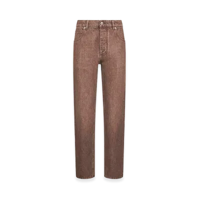 Bottega Veneta Women's Mud Denim Jeans "Brown"