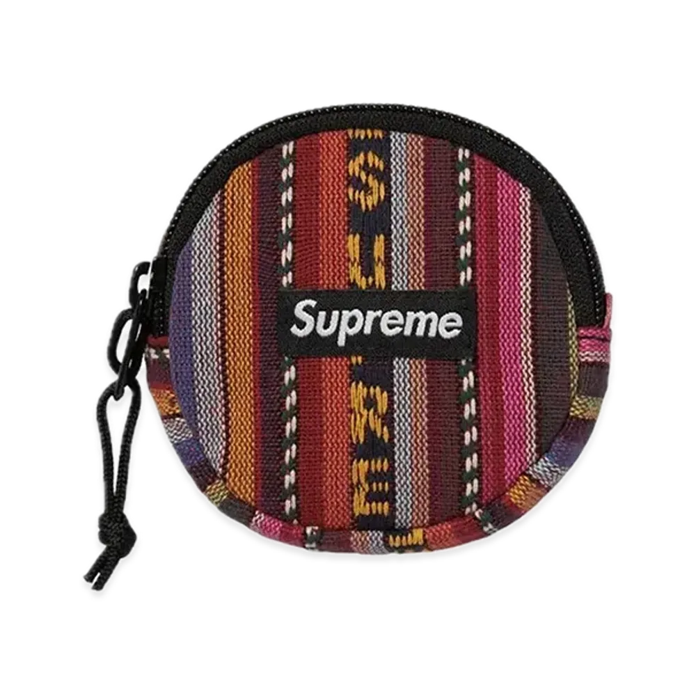 Supreme（シュプリーム）ウーブン  ポーチ ウォレット 財布　小銭 Supreme Woven Stripe Coin Pouch 