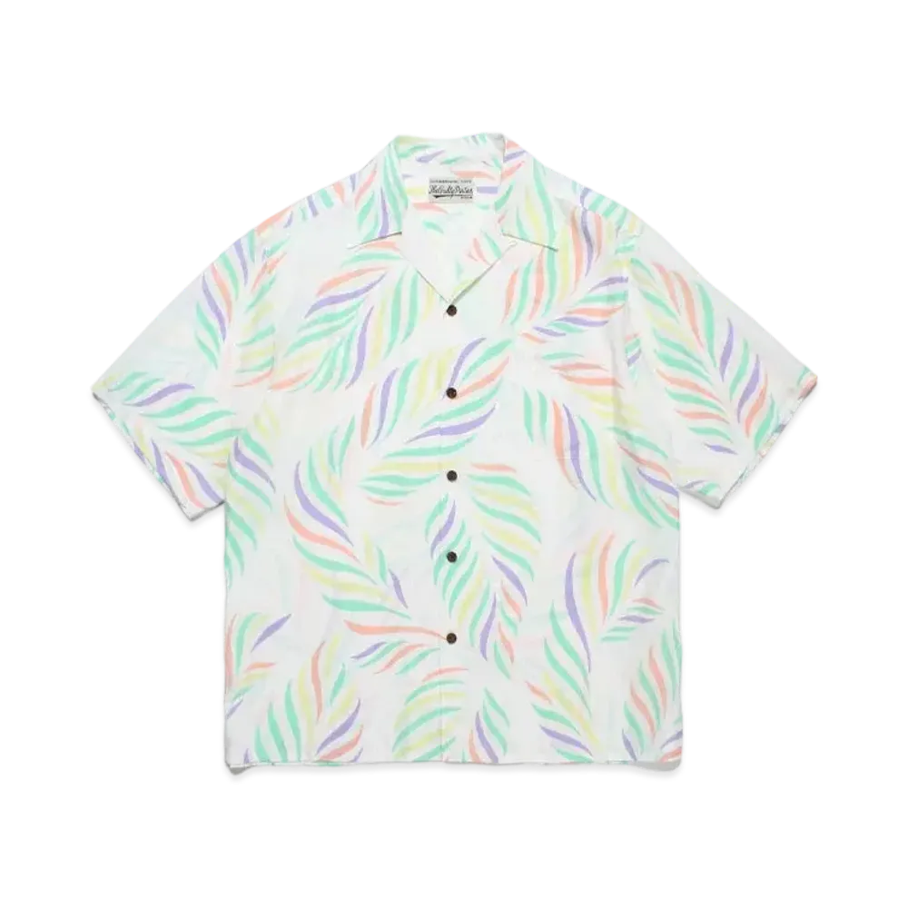 WACKO MARIA Leaf Hawaiian Shirt "White"