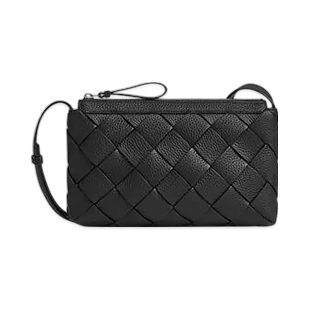 Bottega Veneta Diago Zipped Messenger "Black"