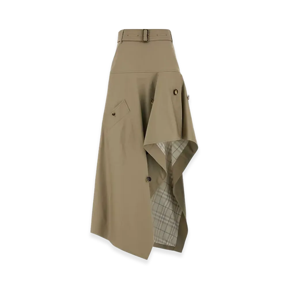Burberry Women's Gabardine Skirt "Beige/Cappuccino"